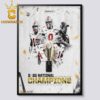 Ohio State Buckeyes Football 2024 National Champions College Football Playoff Home Decor Poster Canvas