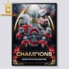 Ohio State Buckeyes Football 2025 National Champions College Football Playoff Home Decor Poster Canvas