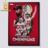 Ohio State Buckeyes Football National Champions College Football Playoff 2024 Home Decor Poster Canvas