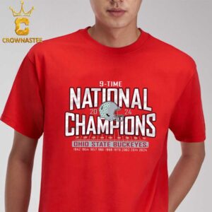 Ohio State Buckeyes Football National Champs 2024 9x 9 Time National Champions Unisex T-Shirt