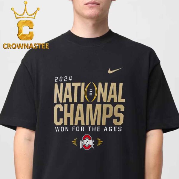 Ohio State Buckeyes Football National Champs 2024 Locker Room Won For The Ages Nike Unisex T-Shirt Hoodie Sweater