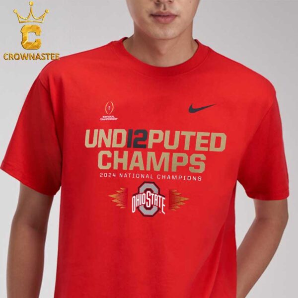 Ohio State Buckeyes Football National Champs 2024 UND12PUTED Champs Unisex T-Shirt