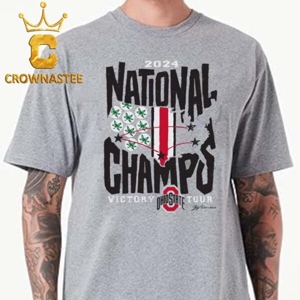 Ohio State Buckeyes National Champions 2024 Victory Tour Unisex T-Shirt