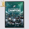 Philadelphia Eagles 2024 NFC East Division Champions Home Decor Poster Canvas