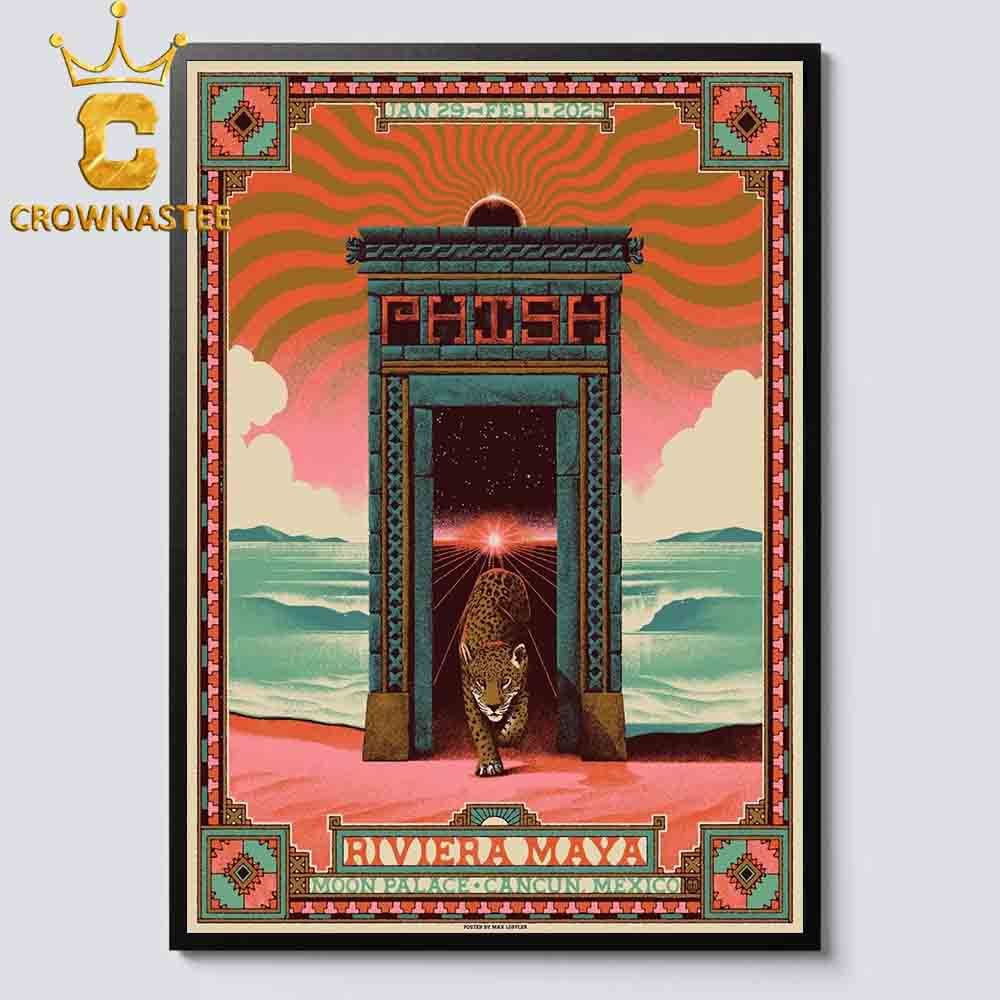 Phish Band Riviera Maya 2025 Moon Palace Cancun Mexico On January 29th February 1st Home Decor Poster Canvas Phish Band Riviera Maya 2025 Moon Palace Cancun Mexico On January 29th February 1st Home Decor Poster Canvas