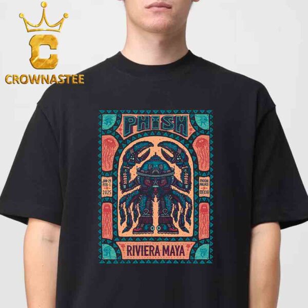 Phish Band Riviera Maya Moon Palace Cancun Mexico On January 29th February 1st 2025 Unisex T-Shirt