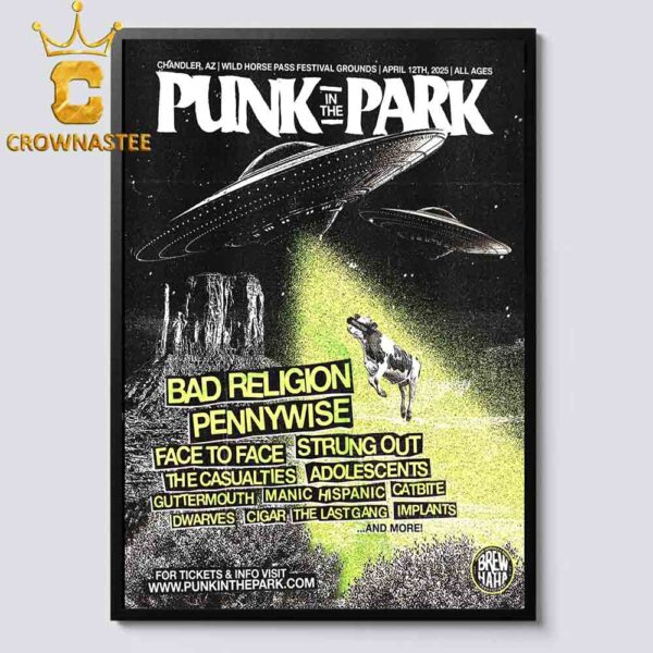 Punk In The Park Chandler AZ On April 12th 2025 Home Decor Poster Canvas