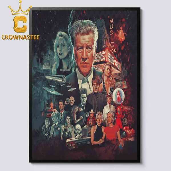 Rip David Lynch FIlm Director Twin Peaks Home Decor Poster Canvas