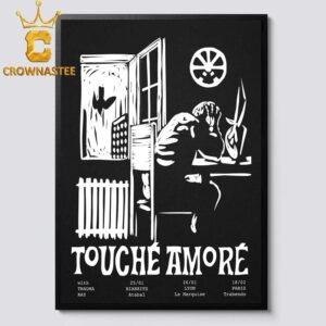 Touché Amoré Band Biarrite Atabal Lyon La Marquise Paris Trabendo Tour 2025 Home Decor Poster Canvas