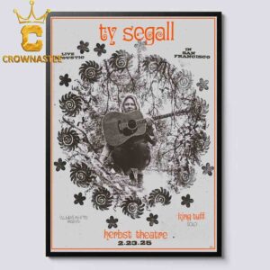 Ty Segall Herbst Theatre San Francisco On February 23rd 2025 Home Decor Poster Canvas