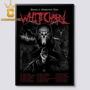 Whitechapel Band Hymns In Dissonance 2025 Tour Dates Home Decor Poster Canvas