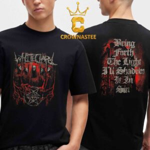 Whitechapel Shadowed Sin Faded Hymns In Dissonance Album Collection Two Sided T-Shirt