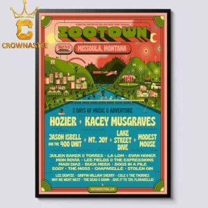 Zootown Festival 2025 Missoula Montana On July 4th 5th Lineup Home Decor Poster Canvas