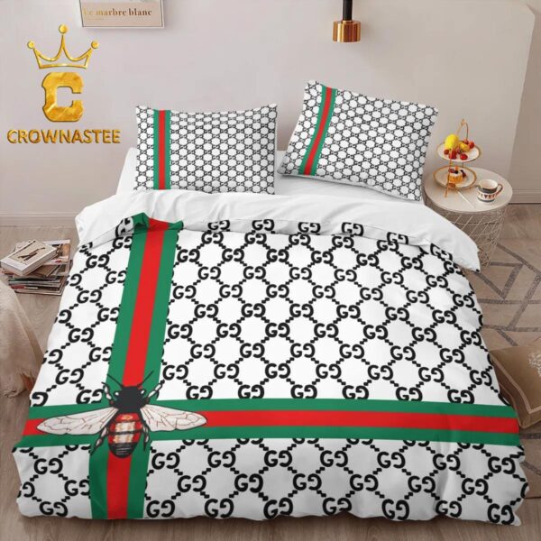 Best Gucci Bee Limited Luxury Brand Bedding Set Home Decor Duvet Cover Set