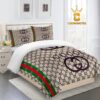 Best Gucci Red Mickey Mouse Logo Luxury Brand Bedding Set Bedspread Home Decor Bedroom Duvet Cover Set