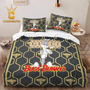 Best Gucci Bugs Bunny Luxury Brand Bedding Set Home Decor Duvet Cover Set