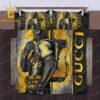 Best Gucci Dark Snake Fashion Logo Premium Luxury Brand Bedding Set Home Decor Duvet Cover Set