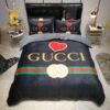 Best Gucci Guccific Logo Brand Bedding Set Luxury Bedroom Home Decor Bedspread Duvet Cover Set