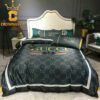 Best Gucci Logo Luxury Brand Bedding Set Bedroom Home Decor Bedspread Duvet Cover Set