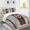 Best Gucci Loved Logo Luxury Brand Bedding Set Bedspread Bedroom Home Decor Duvet Cover Set