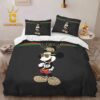 Best Gucci Mickey Couple Christmas Luxury Brand Bedding Set Home Decor Duvet Cover Set