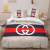 Best Gucci New Fashion Logo Premium Luxury Brand Bedding Set Home Decor Duvet Cover Set