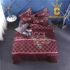 Best Gucci Roses Black Luxury Brand Premium Bedding Set Home Decor Duvet Cover Set