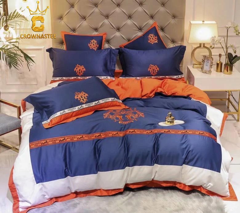 Best Hermes Paris Blue And White Background Luxury Brand Bedding Set Bedroom Home Decor Bedspread Duvet Cover Set Best Hermes Paris Blue And White Background Luxury Brand Bedding Set Bedroom Home Decor Bedspread Duvet Cover Set