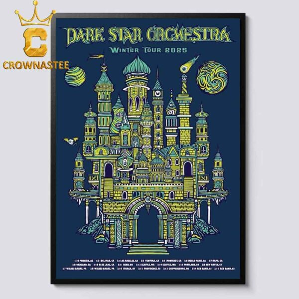 Dark Star Orchestra Winter Tour 2025 Dates Home Decor Poster Canvas