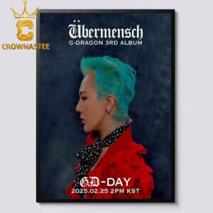 G Dragon 3rd D-1 Album 2025 Ubermensch February 25th Home Decor Poster Canvas