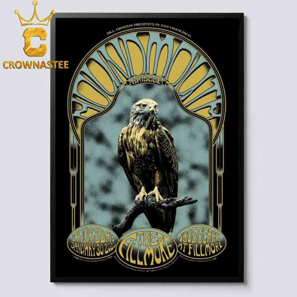 Houndmouth The Fillmore San Francisco On January 30th 2025 Home Decor Poster Canvas