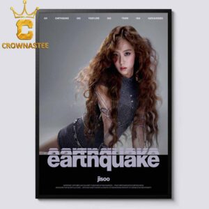 Jisoo Blackpink First Mini Album Amortage Earthquake Title Poster Home Decor Canvas Home Decor Poster Canvas