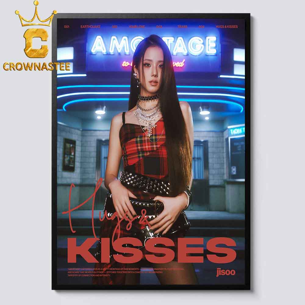 Jisoo Hugs And Kisees Mini Album Amortage Concept Poster Home Decor Canvas Home Decor Poster Canvas