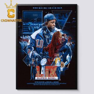 Kendrick Lamar Super Bowl LIX 2025 HalfTime Show Home Decor Poster Canvas