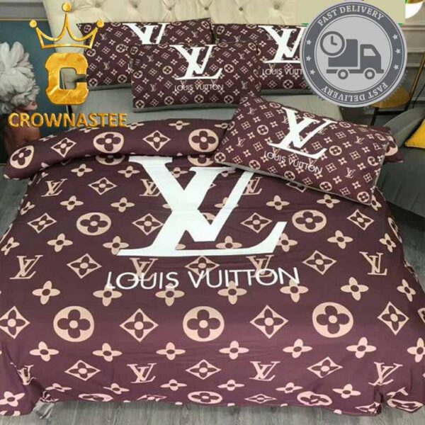 Louis Vuitton Big Logo Bedding Sets Duvet Cover Bedspread