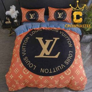 Louis Vuitton Big Logo Circle Bedding Sets Duvet Cover Bedspread