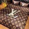 Louis Vuitton Big Logo Pattern Luxury Brand Comforter Bedding Sets