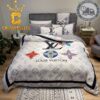 Louis Vuitton Big Logo Grey Comforter Bedding Sets