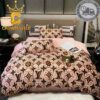 Louis Vuitton Pattern Luxury Soft Bedding Sets Duvet Cover Bedspread