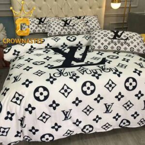 Louis Vuitton Pattern Luxury White Comforter Bedding Sets