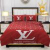 Louis Vuitton x Supreme Mickey Mouse Big Logo Comforter Bedding Sets