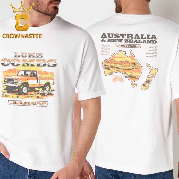 Luke Combs 2025 Australia New Zealand Tour Truck Two Sided T-Shirt