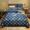 Louis Vuitton Bear Big Logo Bedding Sets Duvet Cover Bedspread