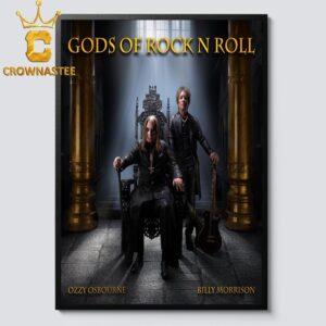 Ozzy Osbourne x Billy Morrison God Of The Rock N Roll Home Decor Poster Canvas