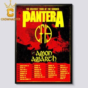 Pantera Heaviest Tour Of The Summer 2025 Tour Dates With Amon Amarch Home Decor Poster Canvas