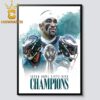 Philadelphia Eagles NFL Super Bowl LIX Champions Home Decor Poster Canvas