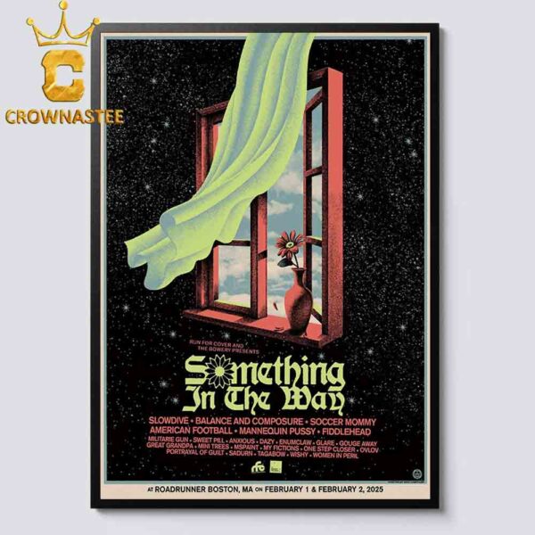 Something In The Way Festival 2025 Roadrunner Boston MA On February 1st 2nd Lineup Home Decor Poster Canvas