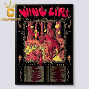 Wine Lips Band Europe 2025 Tour Dates Home Decor Poster Canvas