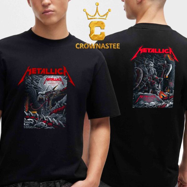 Metallica In Minneapolis MN At US Bank Stadium 2024 On August 16th And 18th M72 World Tour North America Two Sided T-Shirt