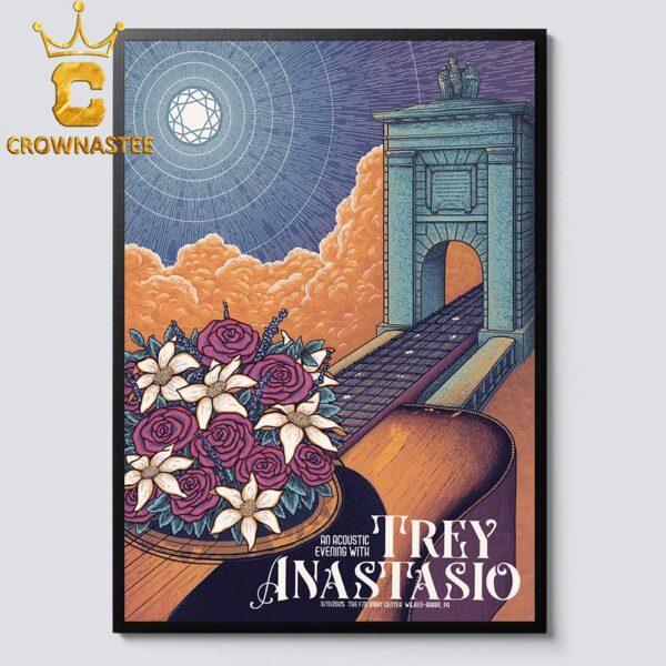 Trey Anastasio Wilkes-Barre PA 2025 The FM Kirby On March 11th Home Decor Poster Canvas